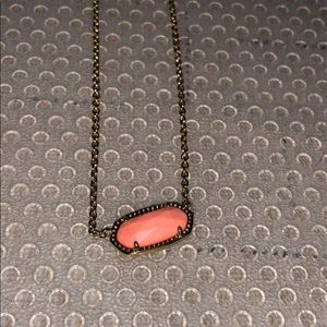 Kendra Scott gold and Coral necklace